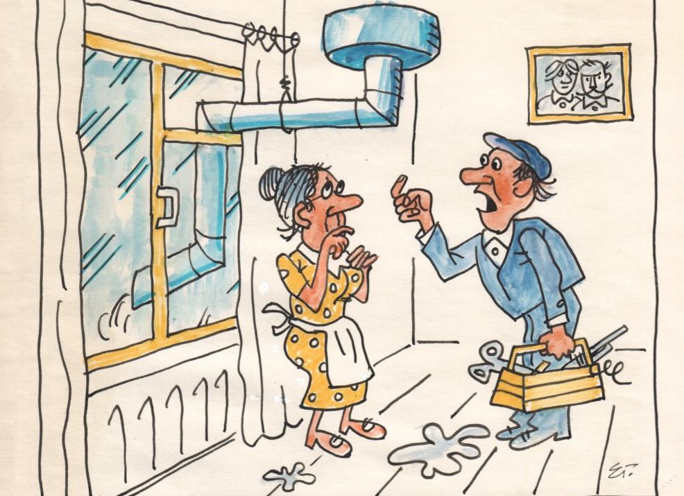 Карикатуры про ЖКХ | Остроумный юмор про наболевшее